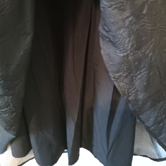 Lulus Adorable Mood Black Floral Jacquard Puff Sleeve Babydoll Dress Size M - Picture 8 of 13